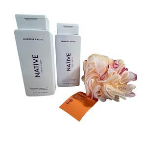 Native Lavender and Rose Wash Sulfate Dye Paraben Free Bundle